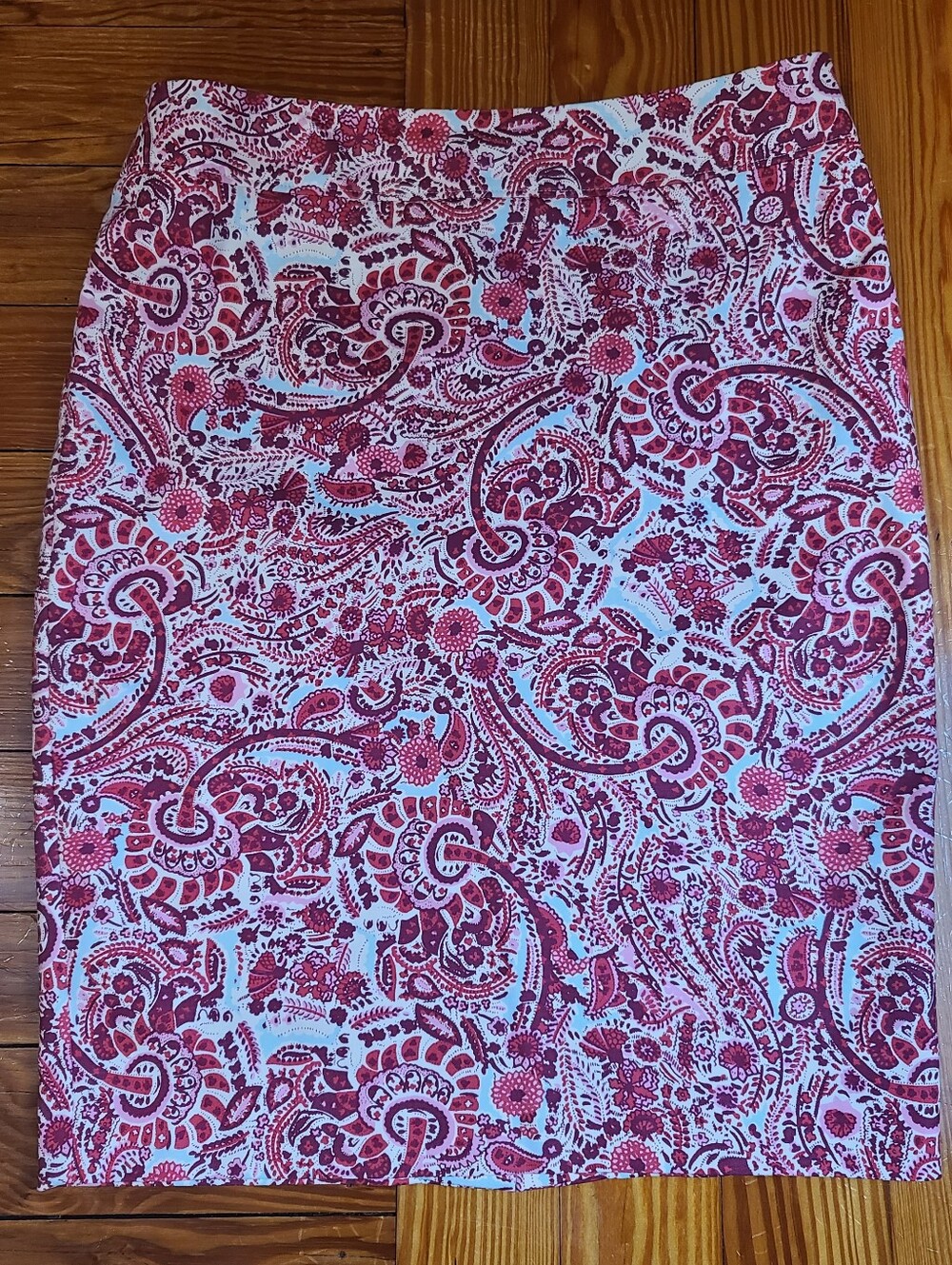 LOFT Women's Paisley Print Pencil Skirt